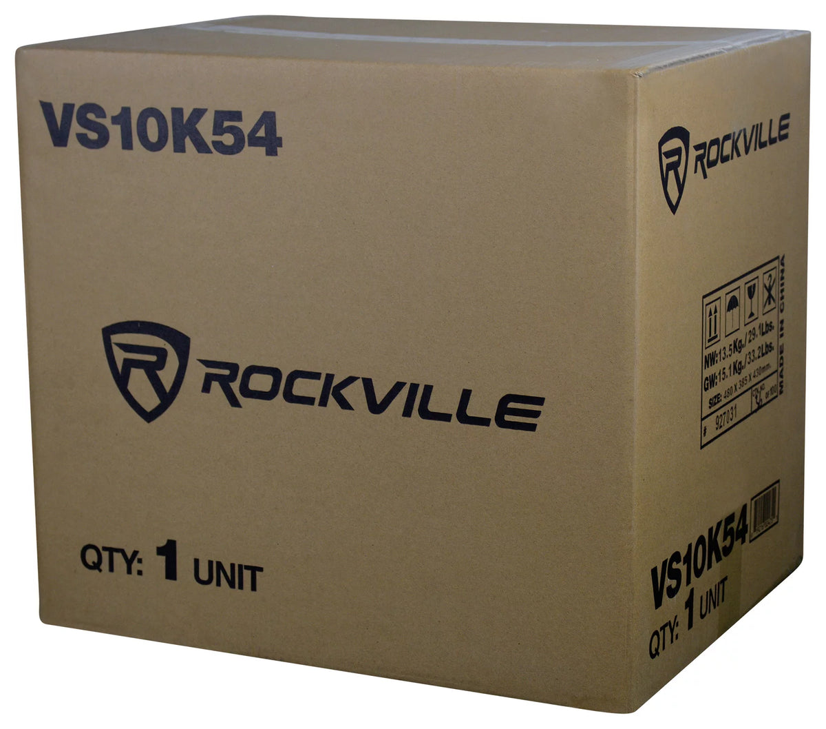 10" 1200w Car Subwoofer + Vented Sub Enclosure + Amp K39437