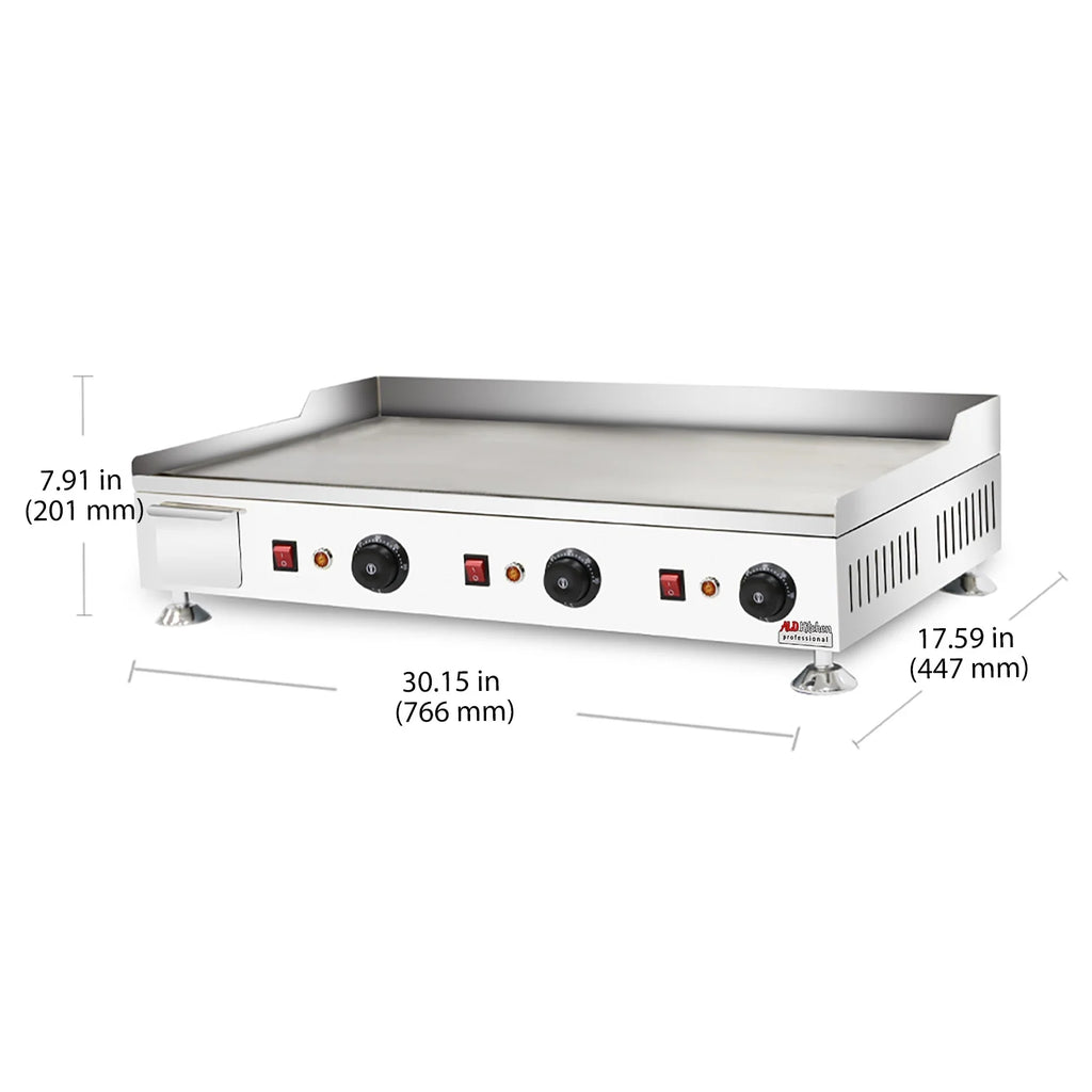 Flat Top Griddle with Three Thermostats G123