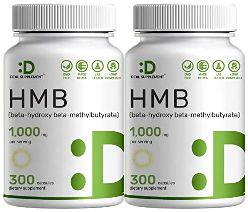 Ultra Strength HMB Supplements 1000mg 600 Capsules K19161
