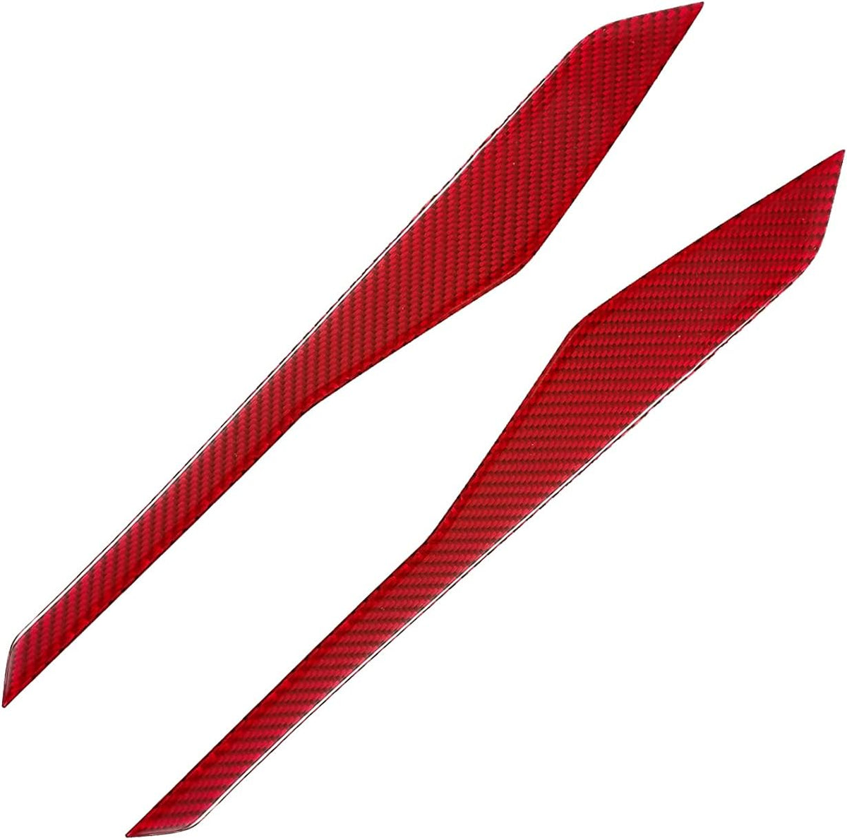 Red Carbon Fiber Center Console Frame Trim Cover Sticker for Ford Explorer 2013-2018 Pack of 2 J8776