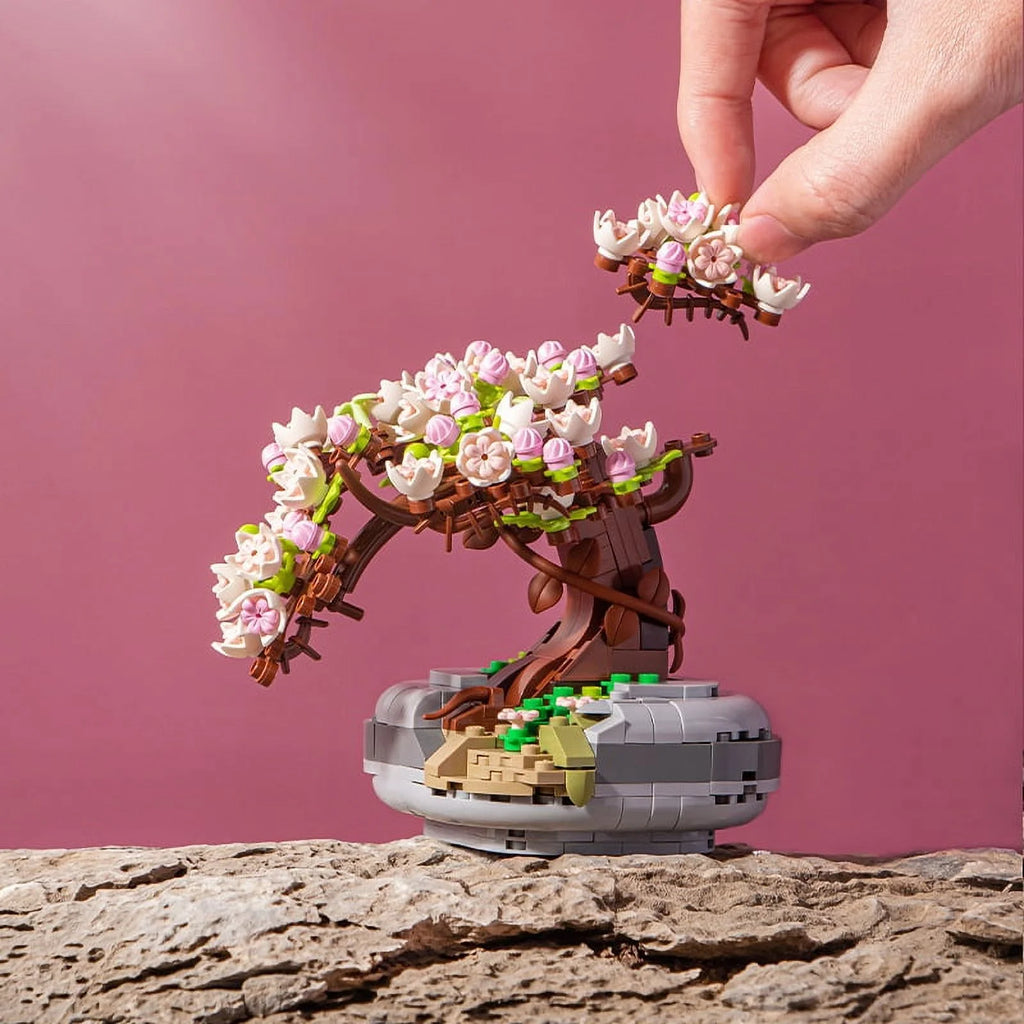 426Pcs Cherry Tree Plant Building Blocks Set N471