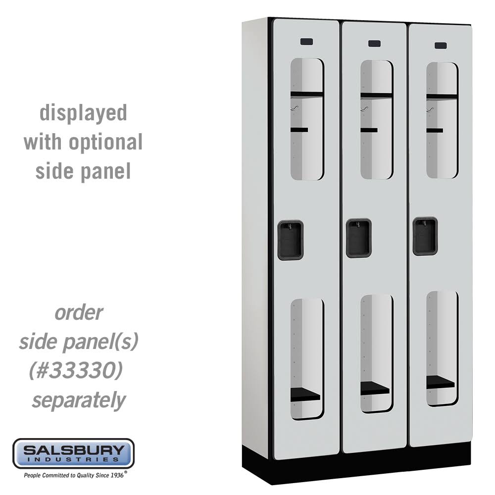 Gray Wood Locker Z5194