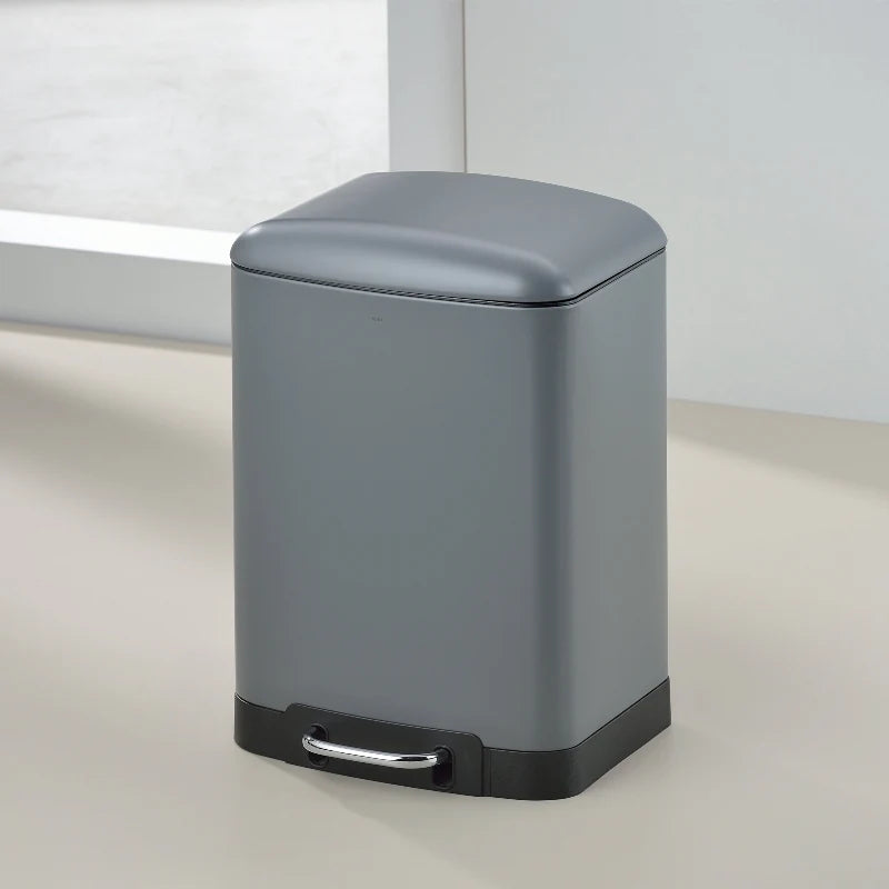 Grey 12L Pedal Bin V1218