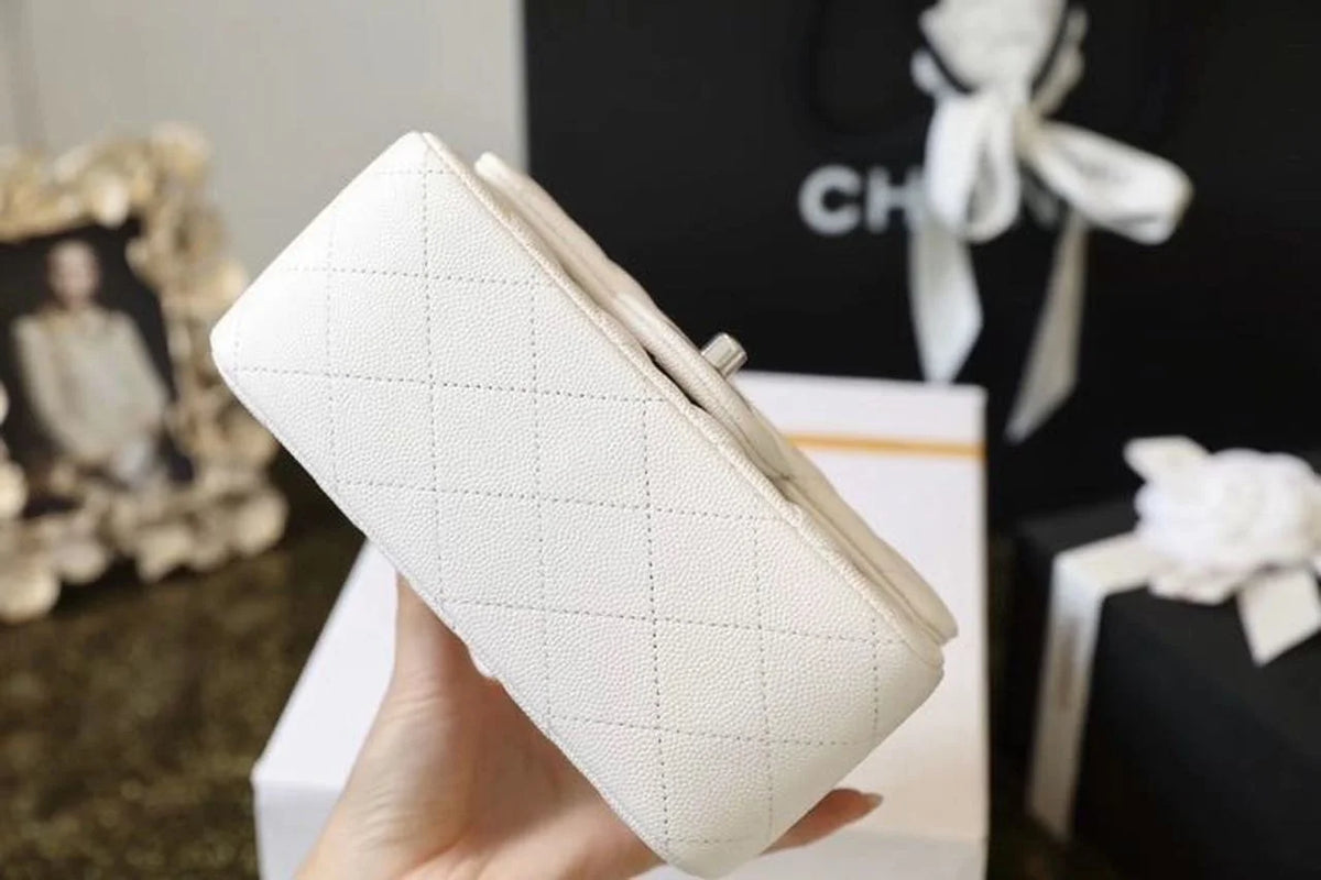 White Mini Flap Bag Q415494