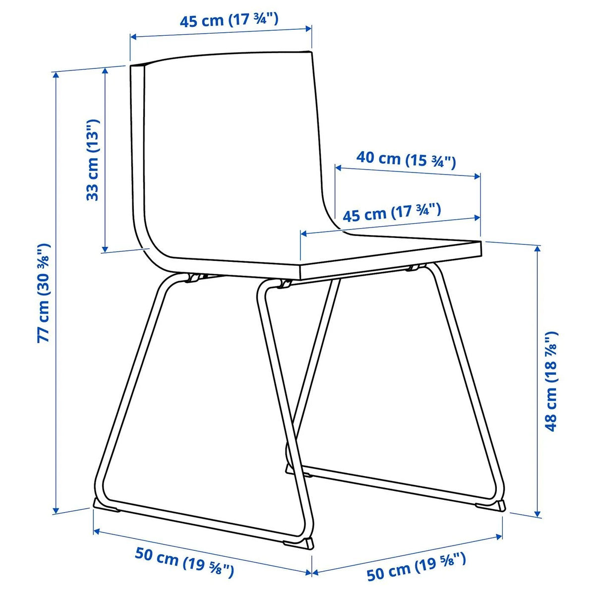Chrome Plated Mjuk Golden Brown Chair H43325