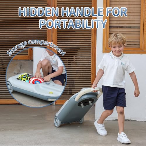 12V Rechargeable Kids Electric Go Kart with Mood Light W38650