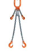 1/2" x 10' Double Leg Chain Sling with Sling Hooks and Adjusters R318421