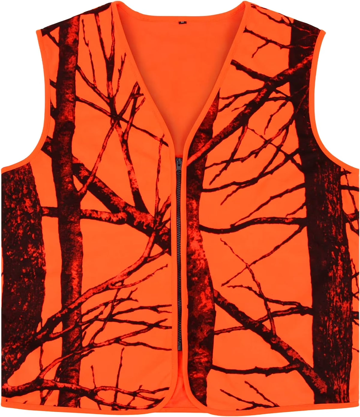 Orange Lightweight Hunting Vest with Zipper Closure (M) S3861