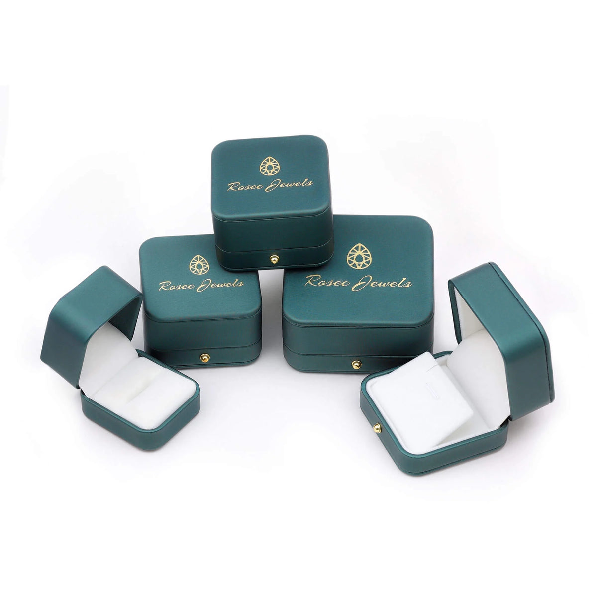 Emerald and Diamond Ring in Gold, 925 Sterling Silver P310351