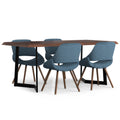 5 Pc Dining Set with 4 Dining Chairs and 72 inch Wide Table S246