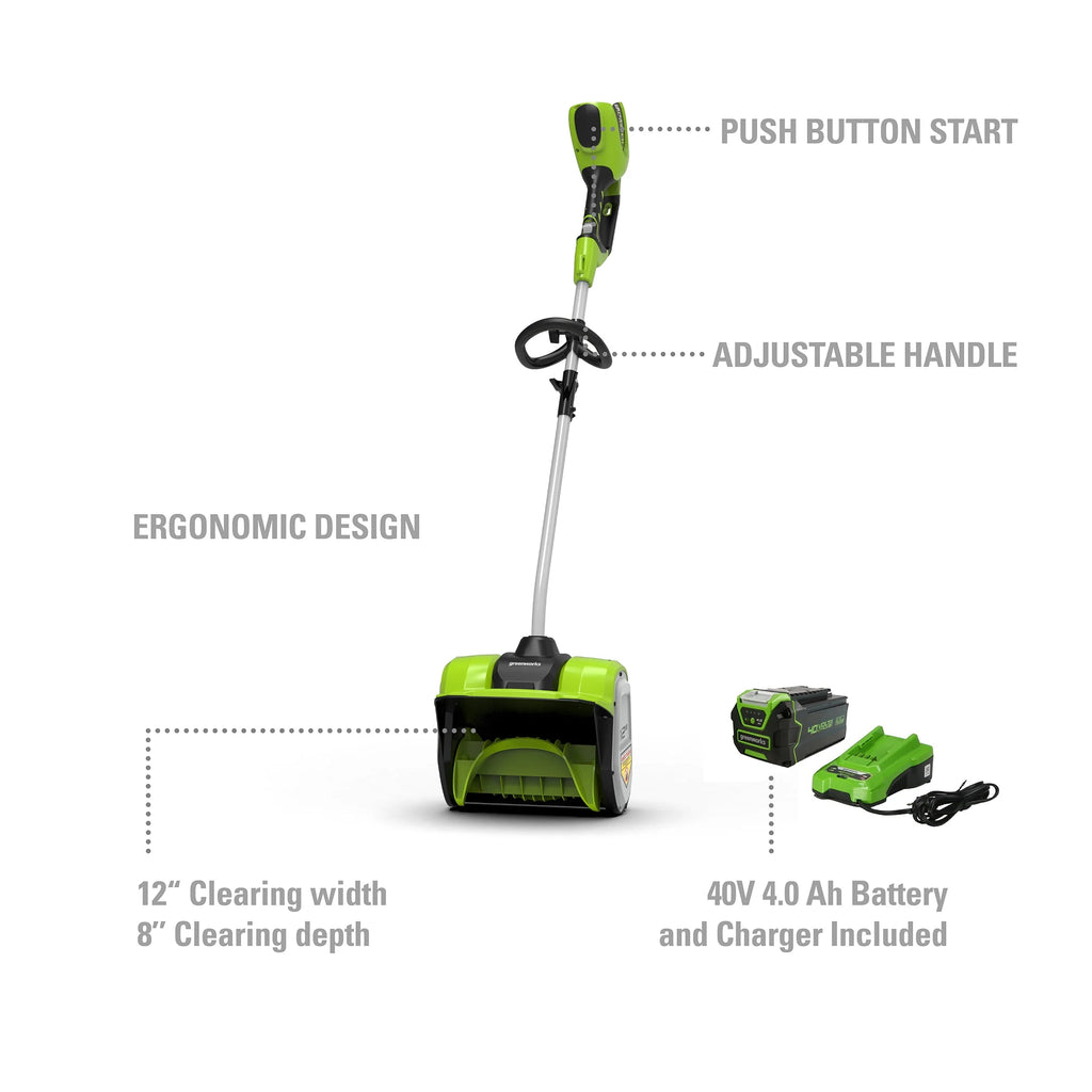 40V Single-Stage Battery Powered Push Snow Blower Q7016