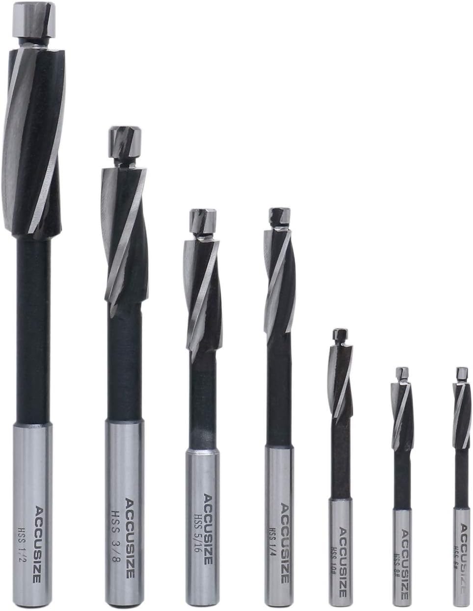 7 Pc H.S.S. Solid Cap Screw Counterbore Set T900