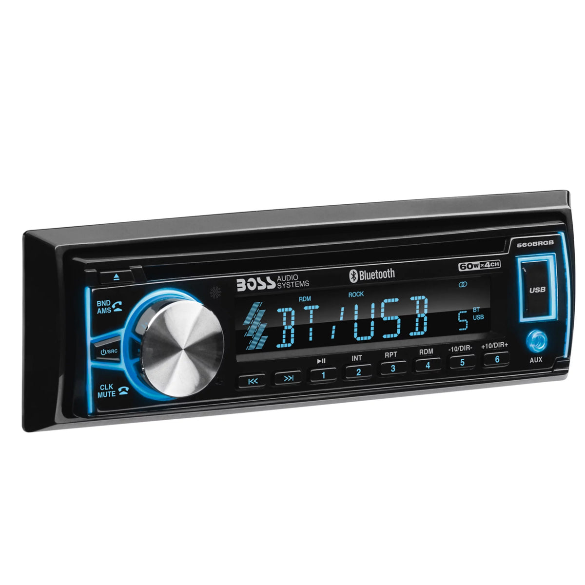 Car Stereo, Bluetooth, CD, USB, Multi Color F88146