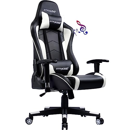 Black Ergonomic Gaming Chair with Speakers M9315