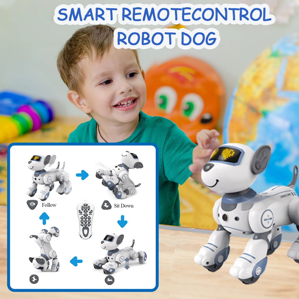 Robot Dog Toy with Interactive Touch Sensors V7491