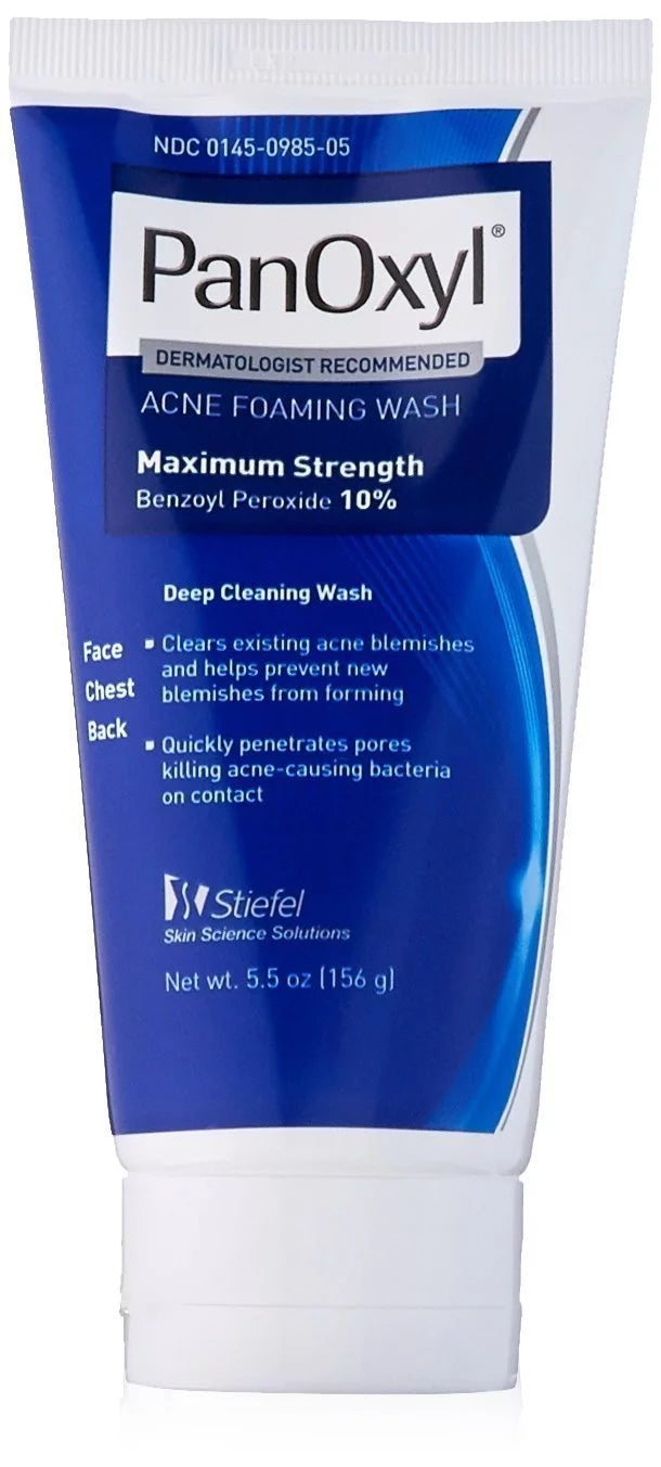 Benzoyl Peroxide Acne Foaming Face Wash 5.5oz 3-Pack B66646