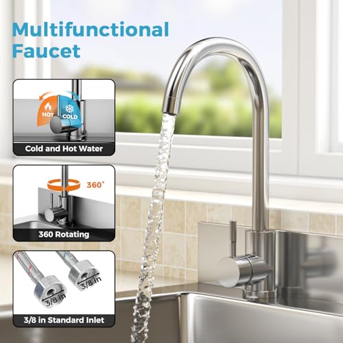 Free Standing Single Bowl Stainless Steel Utility Sink S96939