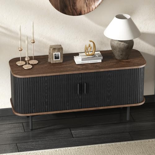 Black Cabinet with Sliding Door U56588