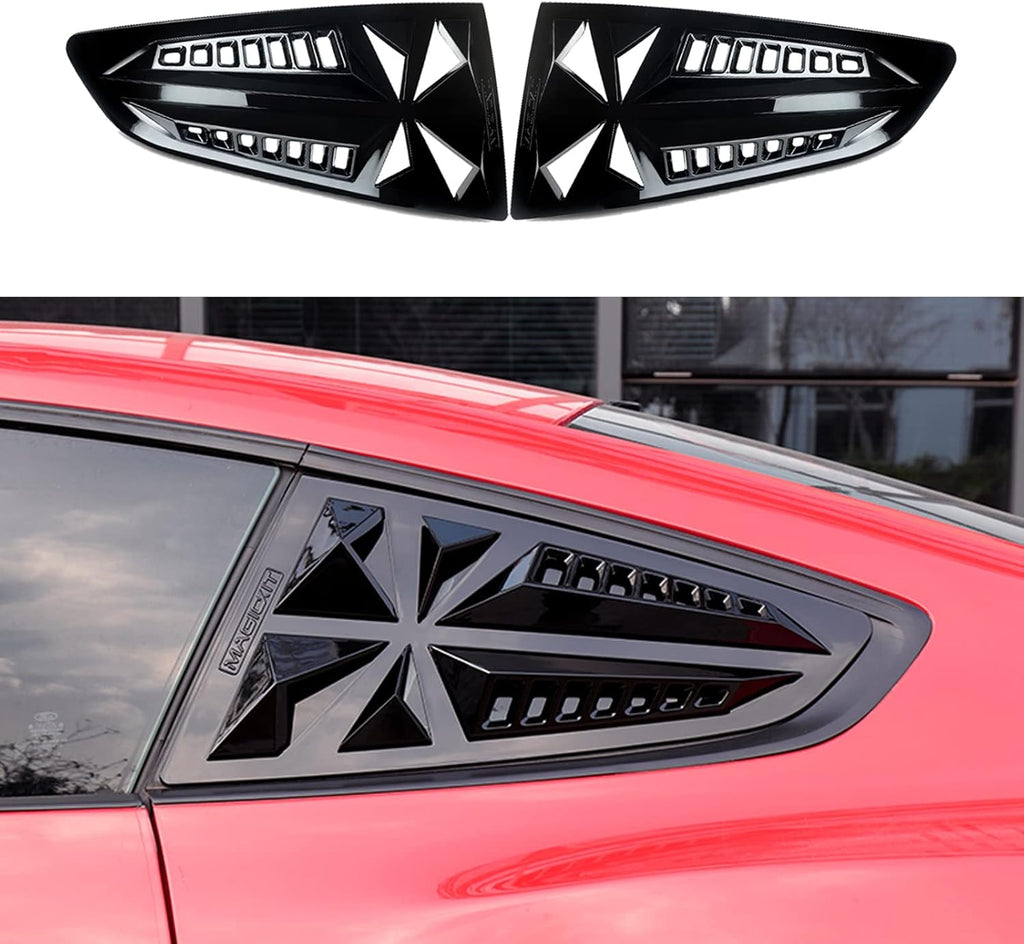 Carbon Fiber Printed Side Window Louvers 2PCS X60583