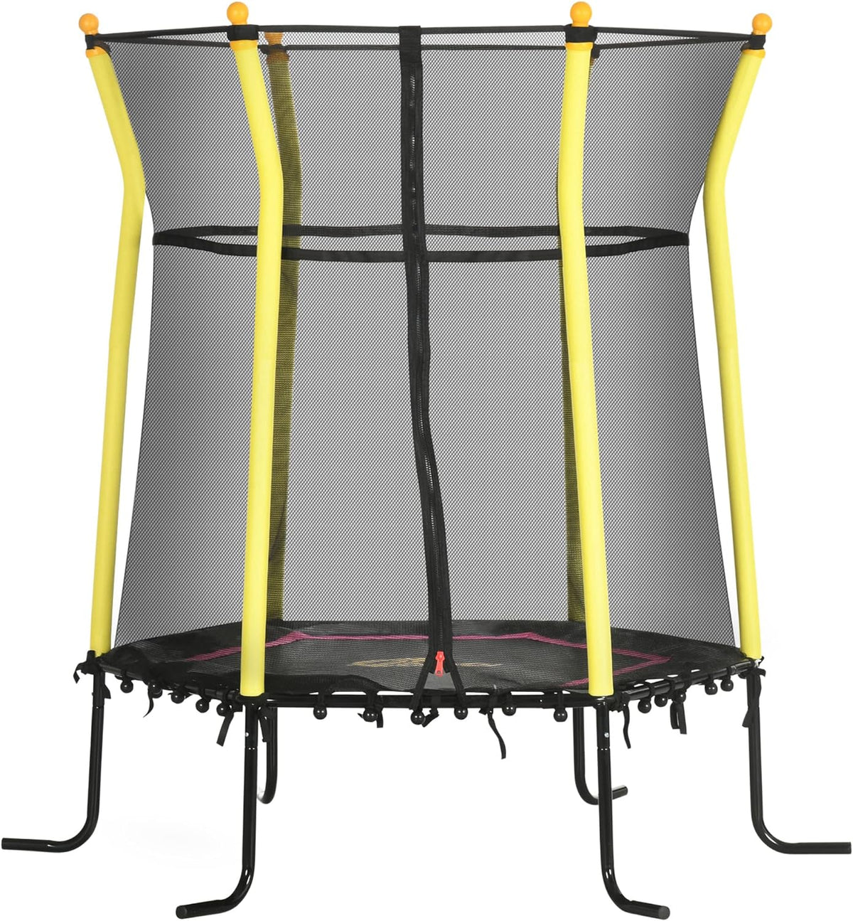 Kids Small Trampoline With Enclosure, Springfree Toddler Trampoline With Net, Black J632