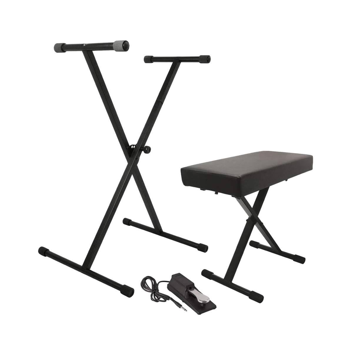 Keyboard Stand Bench Pack with Sustain Pedal I633897