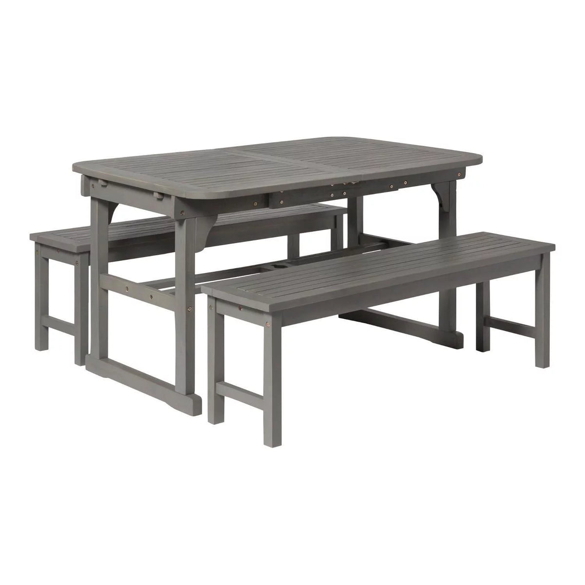 3-Piece Solid Wood Outdoor Patio Dining Set R553009