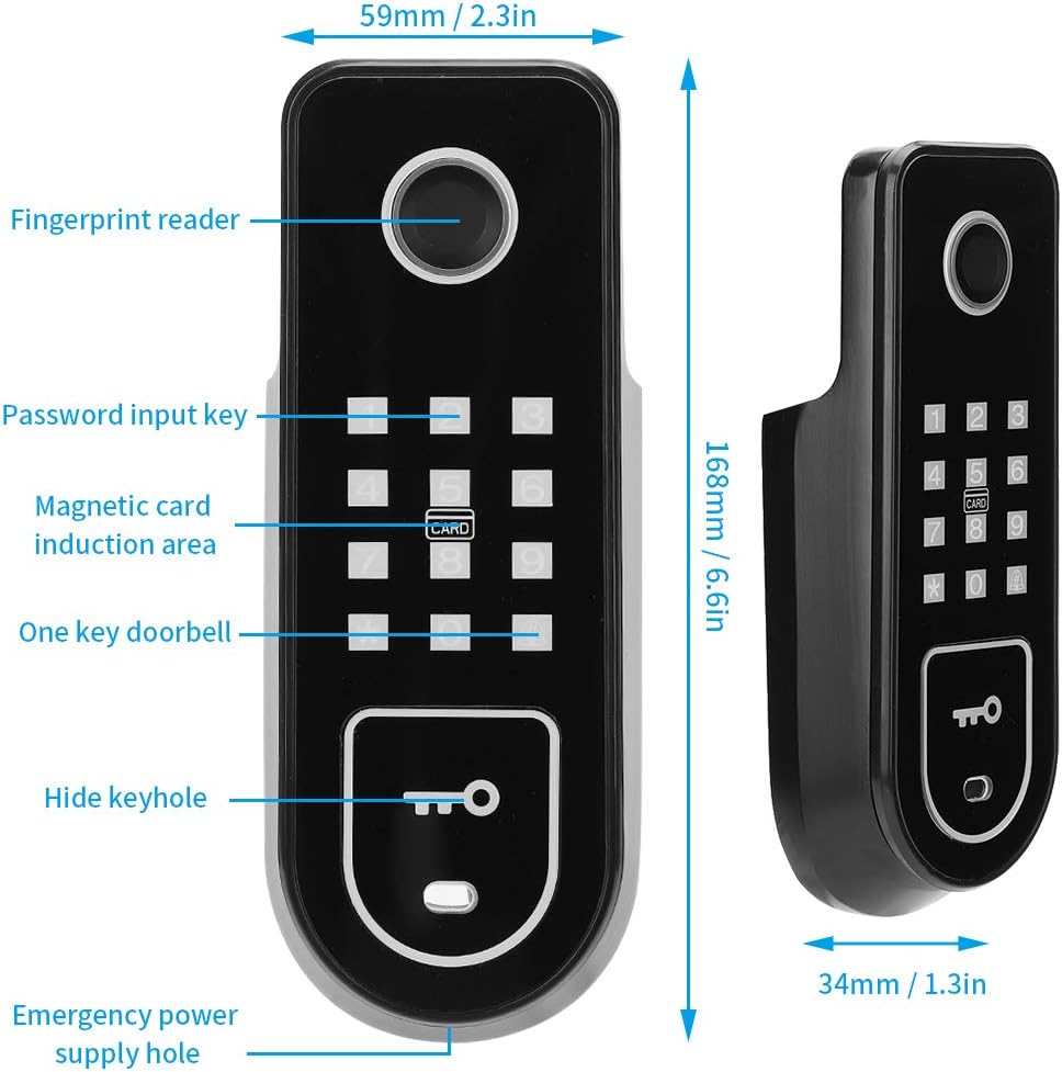 Keyless Entry Electronic Door Lock, Pack of 2 H285