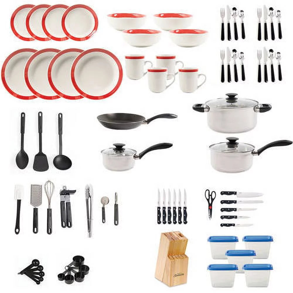 83-Piece Red Combo Set J129