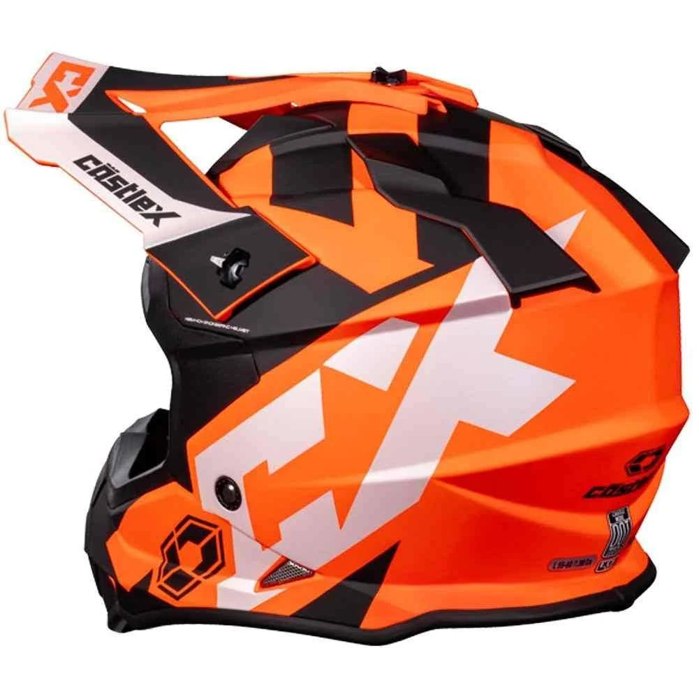 Matte Orange Snowmobile Helmet 3XL E7188