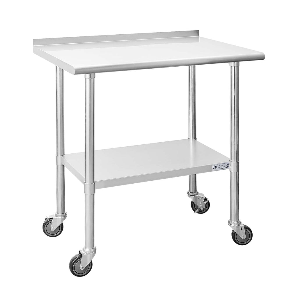 Stainless Steel Table 24 x 30 Inches with Caster Wheels U333364