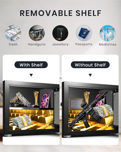 1.4 Cu ft Biometric Digital Safe with Key K2373