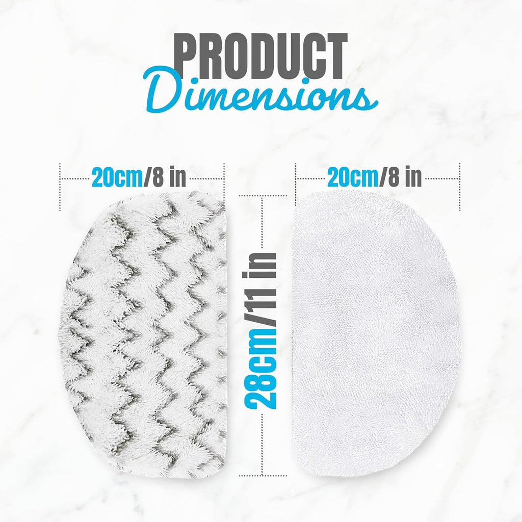 6 Pack Reusable Steam Mop Replacement Pads I506