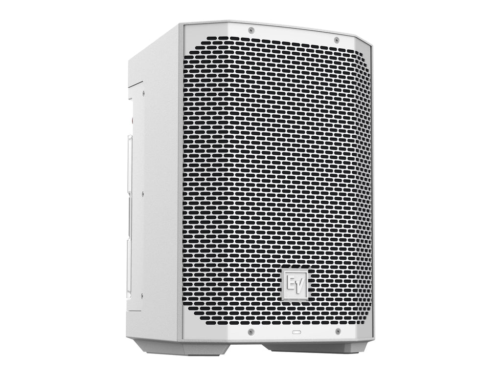 White 8" 2-Way Battery Powered Loudspeaker with Bluetooth X871