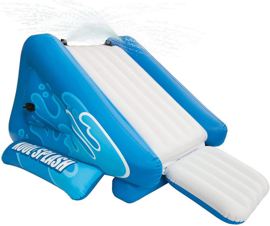 Blue Inflatable Play Center Swimming Pool Water Slide with Built in Sprayers G150965
