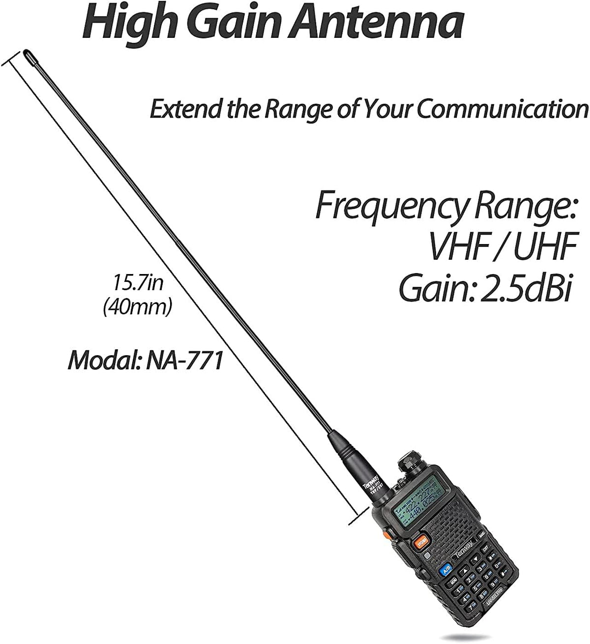8W Dual Band Two Way Radio with Speaker Mic and Antenna 2Pack S490059
