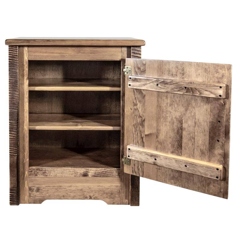 Accent Cabinet with Laser Engraved Wolf Design V252246