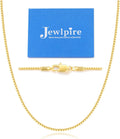 14K Gold Over 925 Sterling Silver Chain Necklace G968