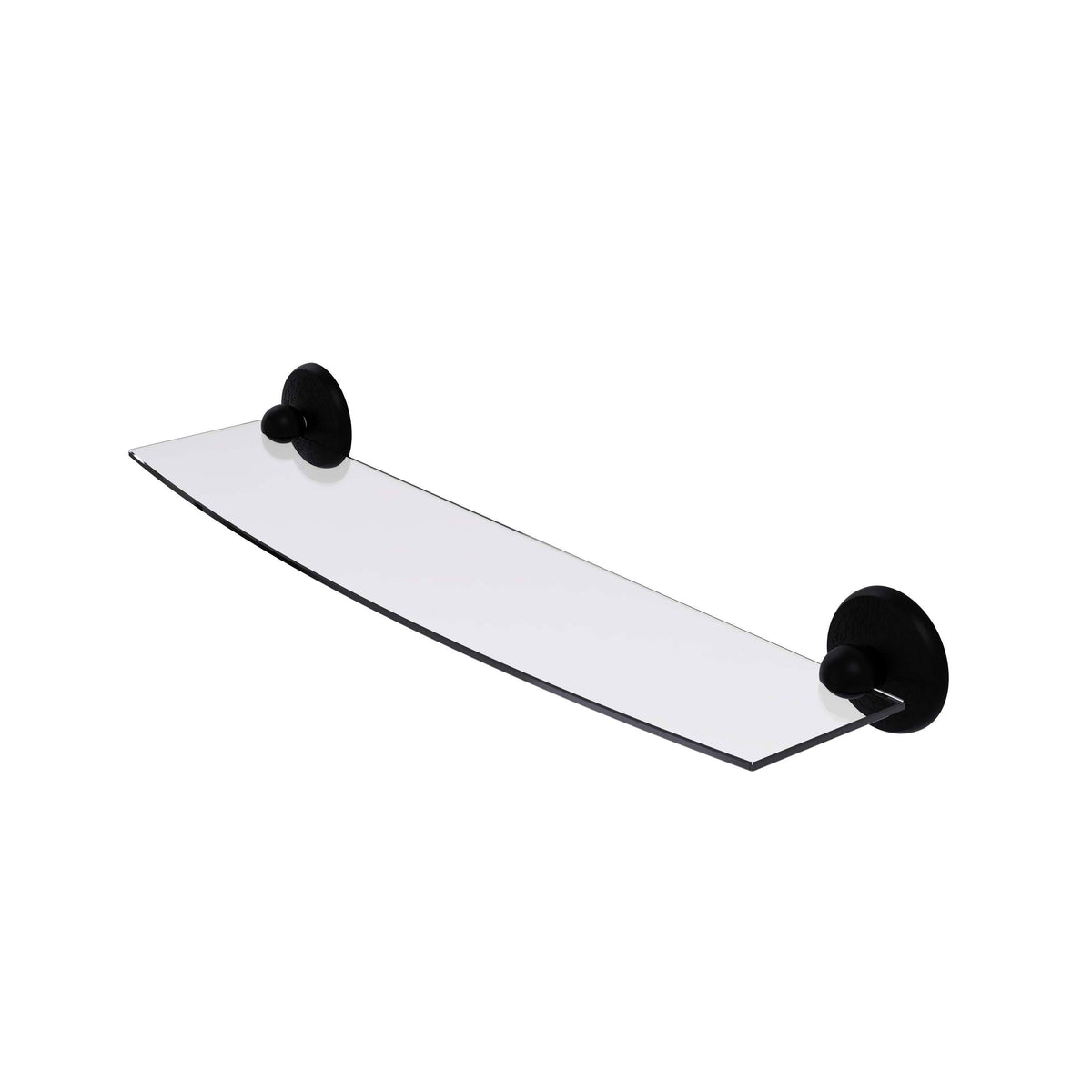 24 inch Glass Shelf Matte Black C483