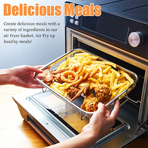 2 Piece 18/8 Stainless Steel Air Fryer Basket Set N90447