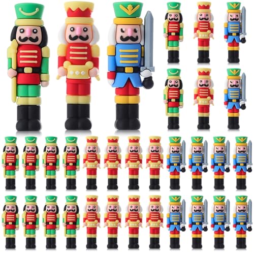 60 Pcs Mini Christmas Nutcrackers Figures Z804511
