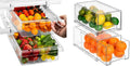 2 Pull Out Fridge Drawers & 2 Large Pull Out Stackable Fridge Bins T12073