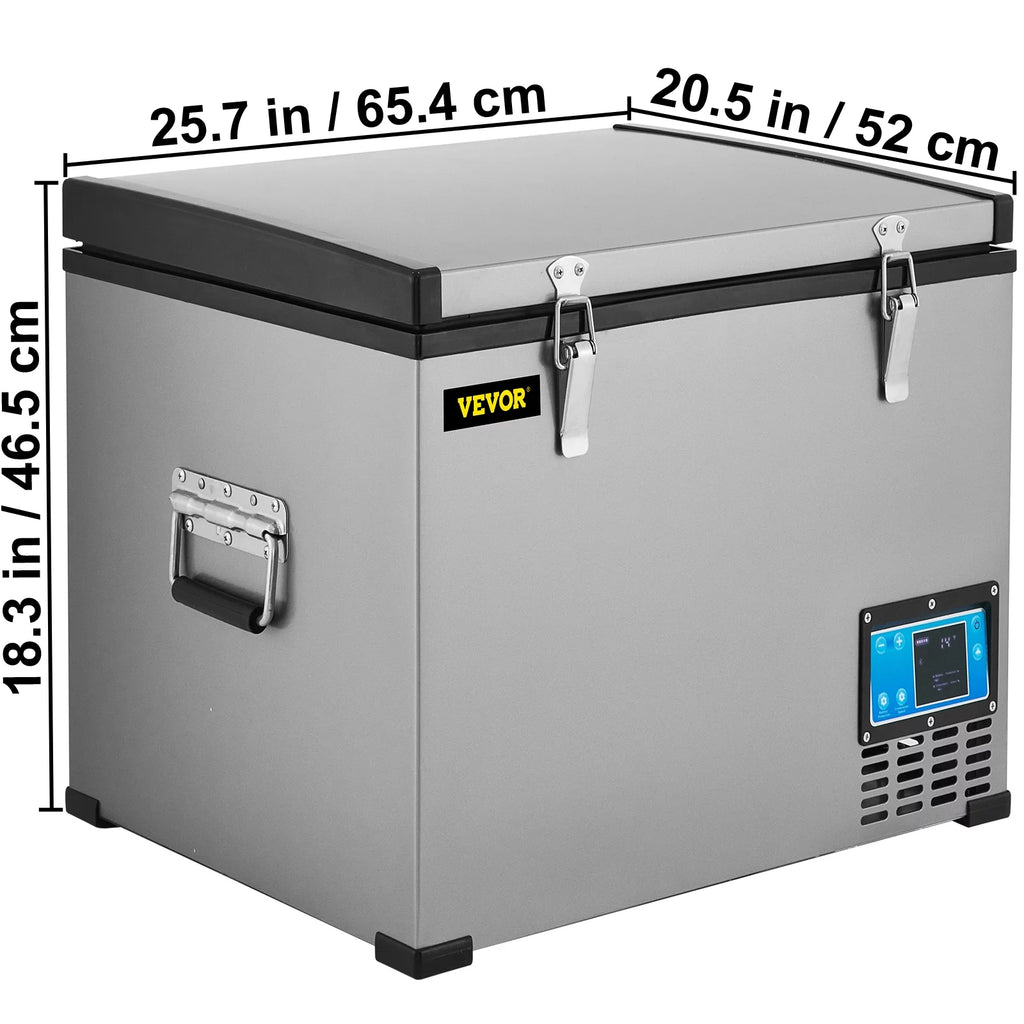 48 Qt 12v Portable Freezer with Single Zone Electric Compressor Cooler T3436