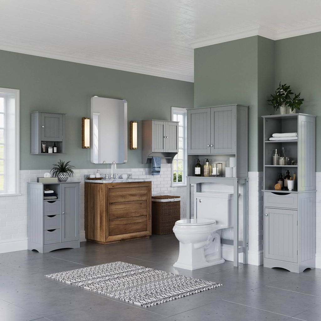 Single Door Wall Cabinet Gray M832745