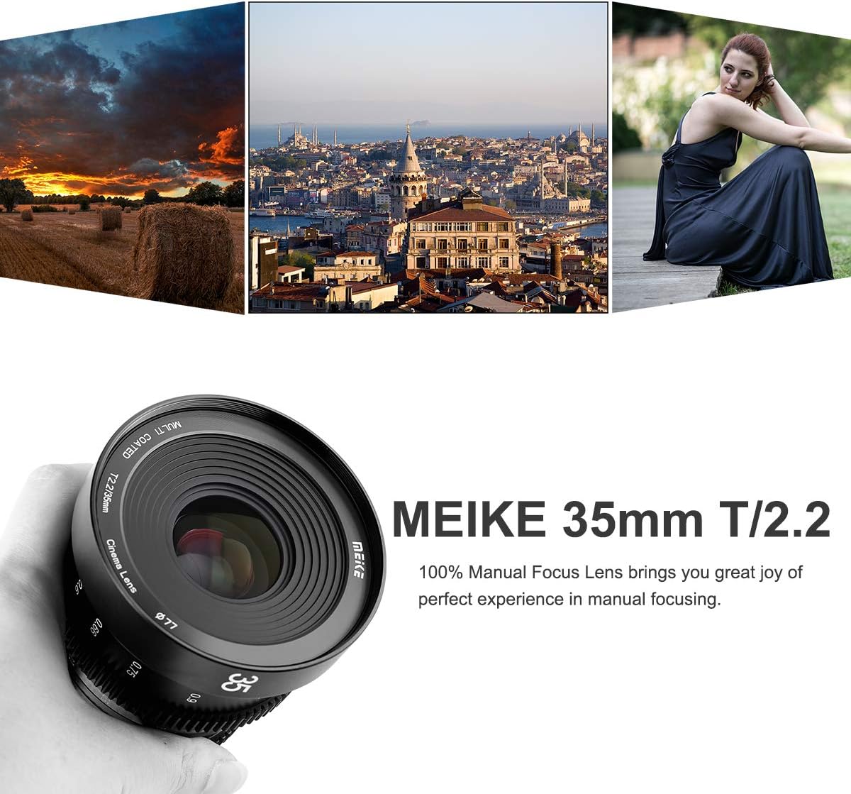 35mm T2.2 Manual Focus Wide-Angle Cinema Lens F263
