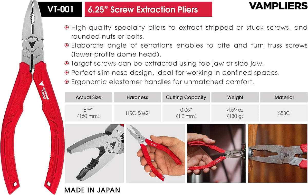 4-Piece High Carbon Steel Pliers Set with Tool Pouch H88841