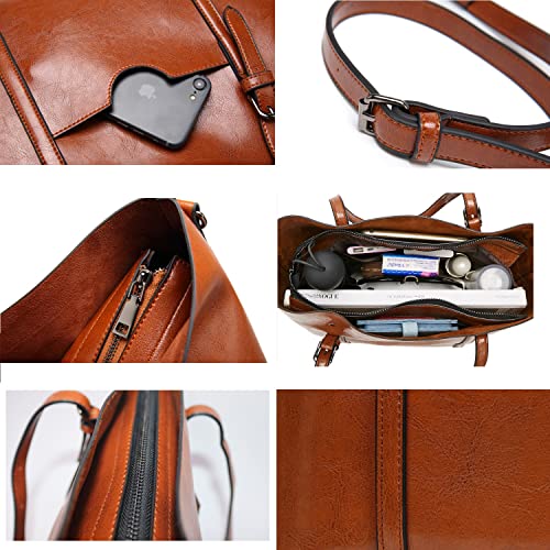Large Vegan Leather Crossbody Tote Bag G78237