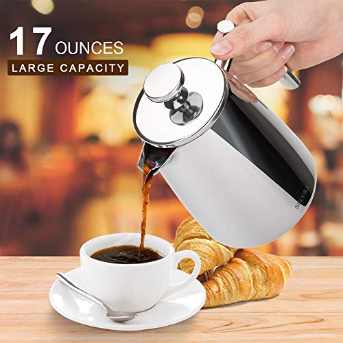 50-Ounce Stainless Steel French Press Coffee Maker A81683