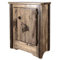 Accent Cabinet with Laser Engraved Wolf Design V252246