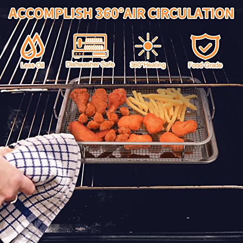 2 Piece 18/8 Stainless Steel Air Fryer Basket Set N90447