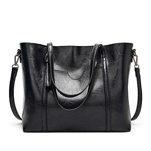 Large Vegan Leather Crossbody Tote Bag G78237